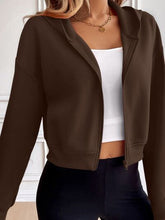 Load image into Gallery viewer, Relaxed Minimalist Zip-Up Dropped Shoulder Hooded Jacket Casual &amp; Comfortable Lightweight Outerwear
