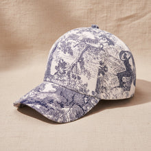 Load image into Gallery viewer, Floral Print Dome Crown Baseball Cap – Unisex One Size
