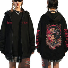 Load image into Gallery viewer, Printed Zipper Sweater Unisex Hoodie Coat
