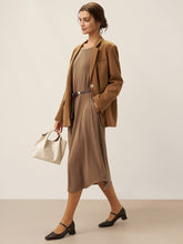 Load image into Gallery viewer, Recycled Leather Belt Versatile Styling For Dress And Blazer VIVETTE
