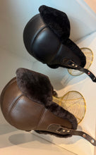 Load image into Gallery viewer, Genuine Leather Shearling Hat Unisex
