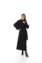Load image into Gallery viewer, Madeline Cashmere Wool Blend Overcoat in Black
