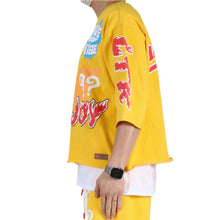 Load image into Gallery viewer, MERTI SN/ Jersey 3/4 Sleeve Crop Top Tee
