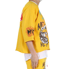 Load image into Gallery viewer, MERTI SN/ Jersey 3/4 Sleeve Crop Top Tee
