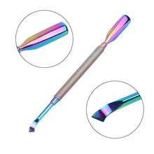 Load image into Gallery viewer, 4 Pcs/Set Professional Stainless Steel Nail Cutter Scissor Nippers Muti Function Cuticle Pusher Remover Nail Care Manicure Kits
