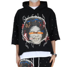 Load image into Gallery viewer, PROCO French Terry 3/4 Sleeve Crop Top Pullover Hoodie

