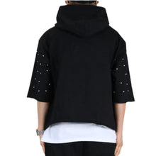 Load image into Gallery viewer, PROCO French Terry 3/4 Sleeve Crop Top Pullover Hoodie
