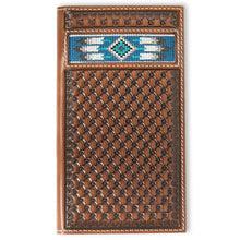 Load image into Gallery viewer, Ariat Embroidered Southwest Inlay - Men's Rodeo Wallet

