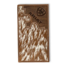 Load image into Gallery viewer, Ariat Brown Brindle Calf Hair - Men's Rodeo Wallet
