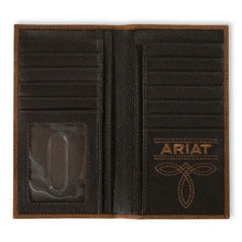 Load image into Gallery viewer, Ariat Brown Brindle Calf Hair - Men's Rodeo Wallet
