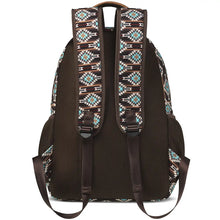 Load image into Gallery viewer, Ariat Southwest Backpack (Brown/Turquoise) - Backpack
