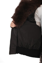 Load image into Gallery viewer, Onyx Genuine Fox Fur Vest-Lined Wool Blend Parka
