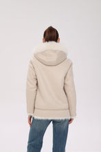 Load image into Gallery viewer, ⇆ Reversible Hooded Wool Blend Jacket
