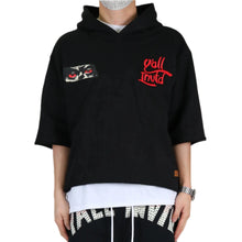 Load image into Gallery viewer, MIESHA French Terry 3/4 Sleeve Crop Top Pullover Hoodie

