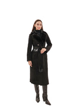 Load image into Gallery viewer, Genuine  Mink Fur Eco Suede Coat
