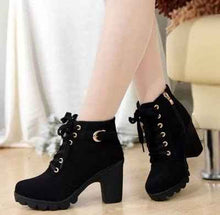 Load image into Gallery viewer, Ankle High Heel Women's Boots : With CrossTie
