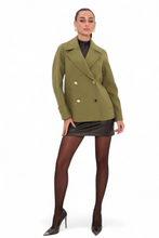 Load image into Gallery viewer, Sorrento Cashmere Blend Coat in Olive
