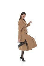 Load image into Gallery viewer, Cambridge Comfort Classic Wraparound Wool Blend Overcoat in Light Camel
