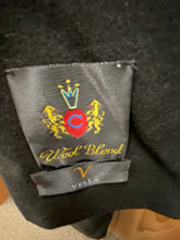 Load image into Gallery viewer, Vella V7020 Black Double Breasted Wool Blend Topcoat/Overcoat
