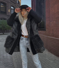 Load image into Gallery viewer, Lamé Genuine Fox Fur Down Coat

