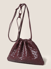 Load image into Gallery viewer, Sheepskin Woven Drawstring Commuter Tote
