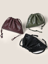 Load image into Gallery viewer, Sheepskin Woven Drawstring Commuter Tote
