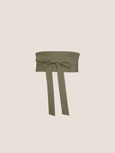 Load image into Gallery viewer, Linen Wide Tie-Front Waist Belt ZAFIRA
