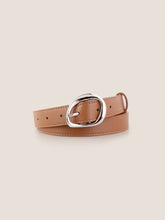 Load image into Gallery viewer, Premium Cowhide Belt With Retro Oval Alloy Buckle
