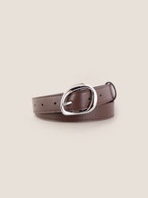 Load image into Gallery viewer, Premium Cowhide Belt With Retro Oval Alloy Buckle
