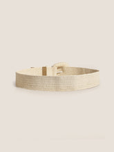 Load image into Gallery viewer, Natural Woven Straw Belt With Square Buckle
