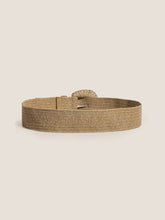 Load image into Gallery viewer, Natural Woven Straw Belt With Square Buckle

