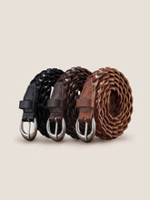 Load image into Gallery viewer, Premium Cowhide Retro Hand-Woven Twisted Thin Belt
