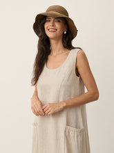 Load image into Gallery viewer, Handwoven Raffia Wide-Brim Sun Hat With Removable Bow
