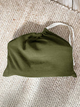 Load image into Gallery viewer, 100% Linen Solid-Color Drawstring Storage Bag
