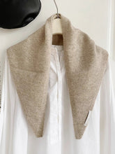 Load image into Gallery viewer, 100% Merino Wool Knitted Triangle Scarf
