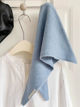 Load image into Gallery viewer, 100% Merino Wool Knitted Triangle Scarf
