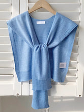 Load image into Gallery viewer, Wool Textured Knit Shawl Scarf
