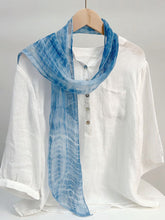 Load image into Gallery viewer, 100% Linen Hand-Tie-Dyed Scarf
