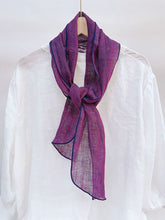 Load image into Gallery viewer, 100% Linen Hand-Tie-Dyed Scarf
