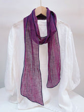 Load image into Gallery viewer, 100% Linen Hand-Tie-Dyed Scarf
