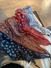 Load image into Gallery viewer, Bohemian Floral Multi-Functional Silk Scarf
