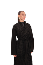 Load image into Gallery viewer, Noir Genuine Karakul Wool Overcoat
