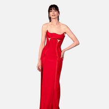Load image into Gallery viewer, European Elegant Strapless :Sexy Long Dress
