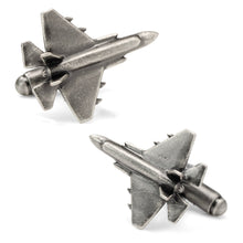 Load image into Gallery viewer, Military Jet 3D Cufflinks

