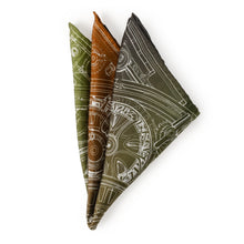 Load image into Gallery viewer, Antique Clock Gradient Pocket Square
