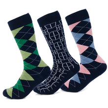 Load image into Gallery viewer, Argyle Hidden Message Sock Set
