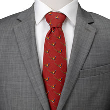 Load image into Gallery viewer, Pheasant Burgundy Men's Tie
