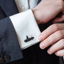 Load image into Gallery viewer, US Submarine Black 3D Cufflinks
