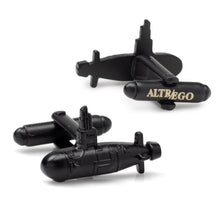 Load image into Gallery viewer, US Submarine Black 3D Cufflinks
