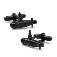 Load image into Gallery viewer, US Submarine Black 3D Cufflinks
